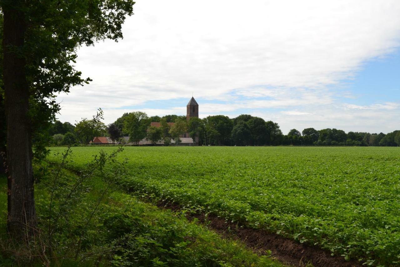 Mooi Nieuw Houten Huisje Havelte Bagian luar foto
