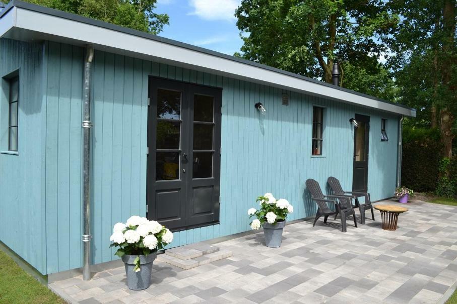 Mooi Nieuw Houten Huisje Havelte Bagian luar foto